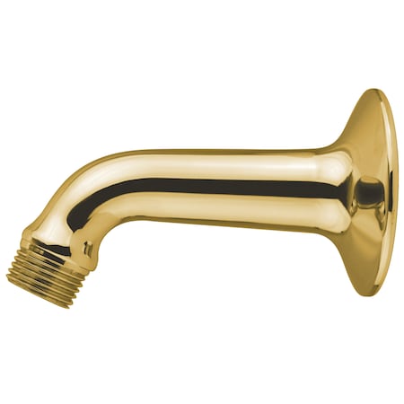 Kingston Brass Shower Arms and Flange, Polished Brass, Wall Mount K150C2